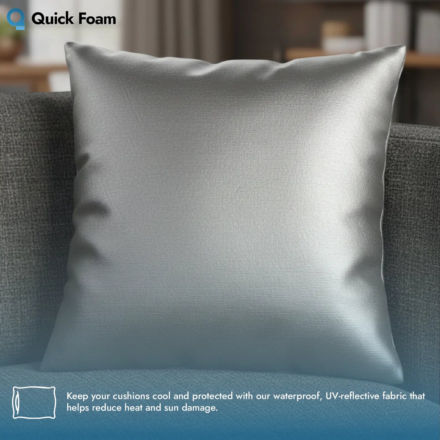 Sunlight Reflective Fabric Waterproof with Black Backing