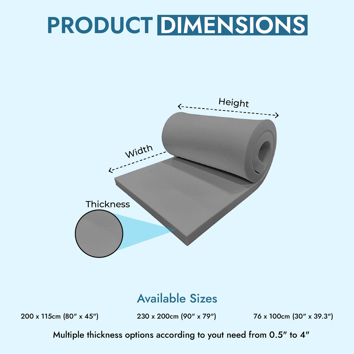 Reflex Grey Firm Foam Sheet