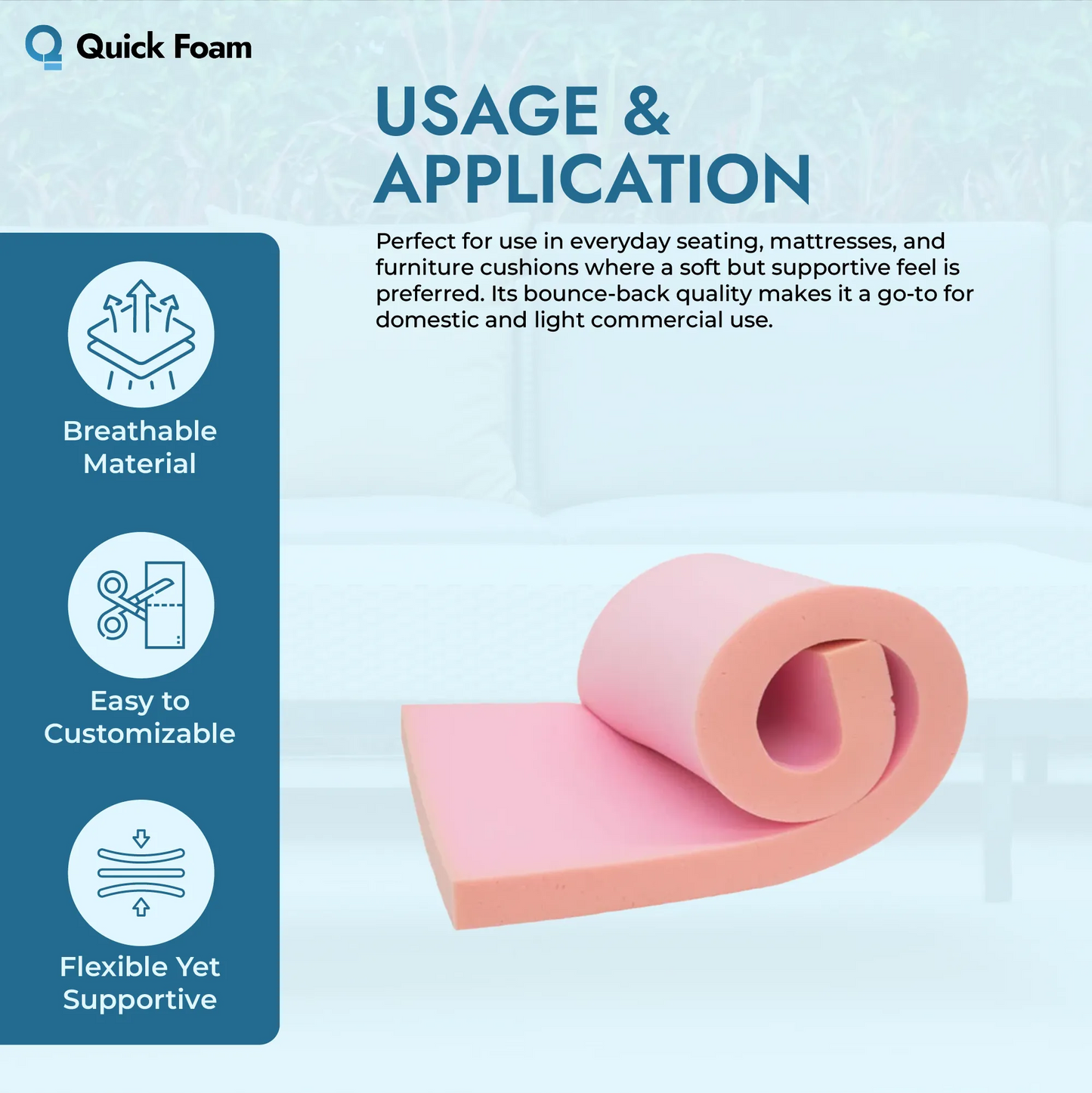 Reflex Pink Medium Foam Sheet