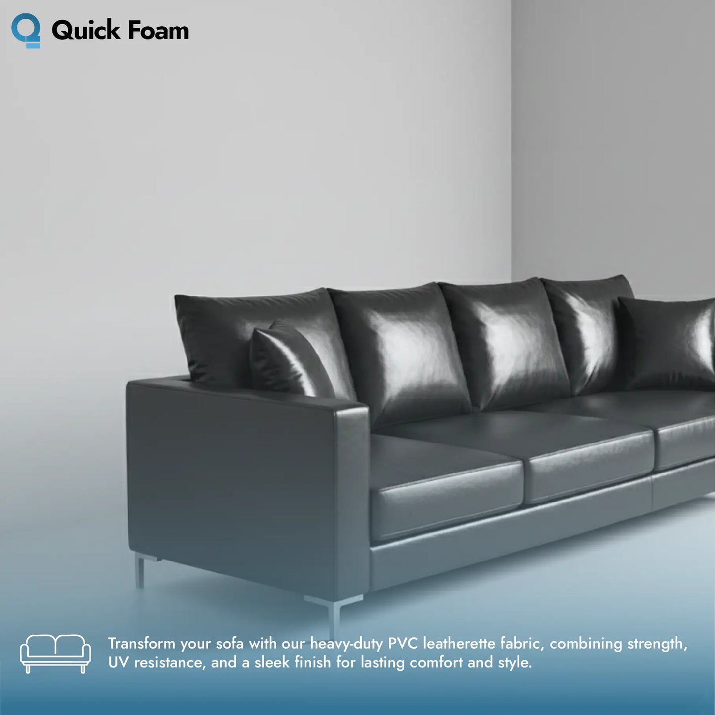 Reinforced PVC Fabric Heavy Duty UV Stabilised Gloss