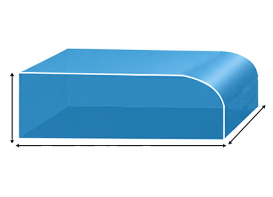 Custom Rounded Edge Cushion Foam