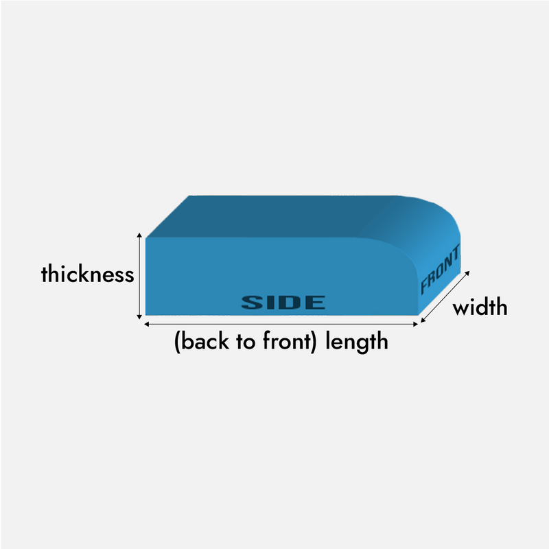 Rounded Edge Cushion Foam