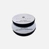 Two spools of black sew-on hook and loop tape, labeled "25m LENGTH HIGH QUALITY GUARANTEED".
