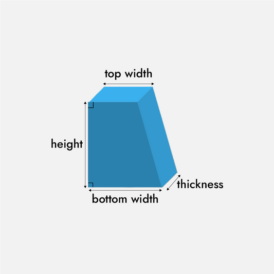 Trapezium Shape Foam