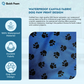 Waterproof Canvas Fabric - Dog Paw Print Design