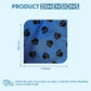 Waterproof Canvas Fabric - Dog Paw Print Design