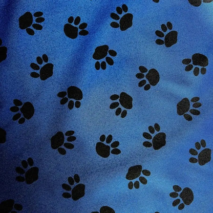 Waterproof Canvas Fabric - Dog Paw Print Design