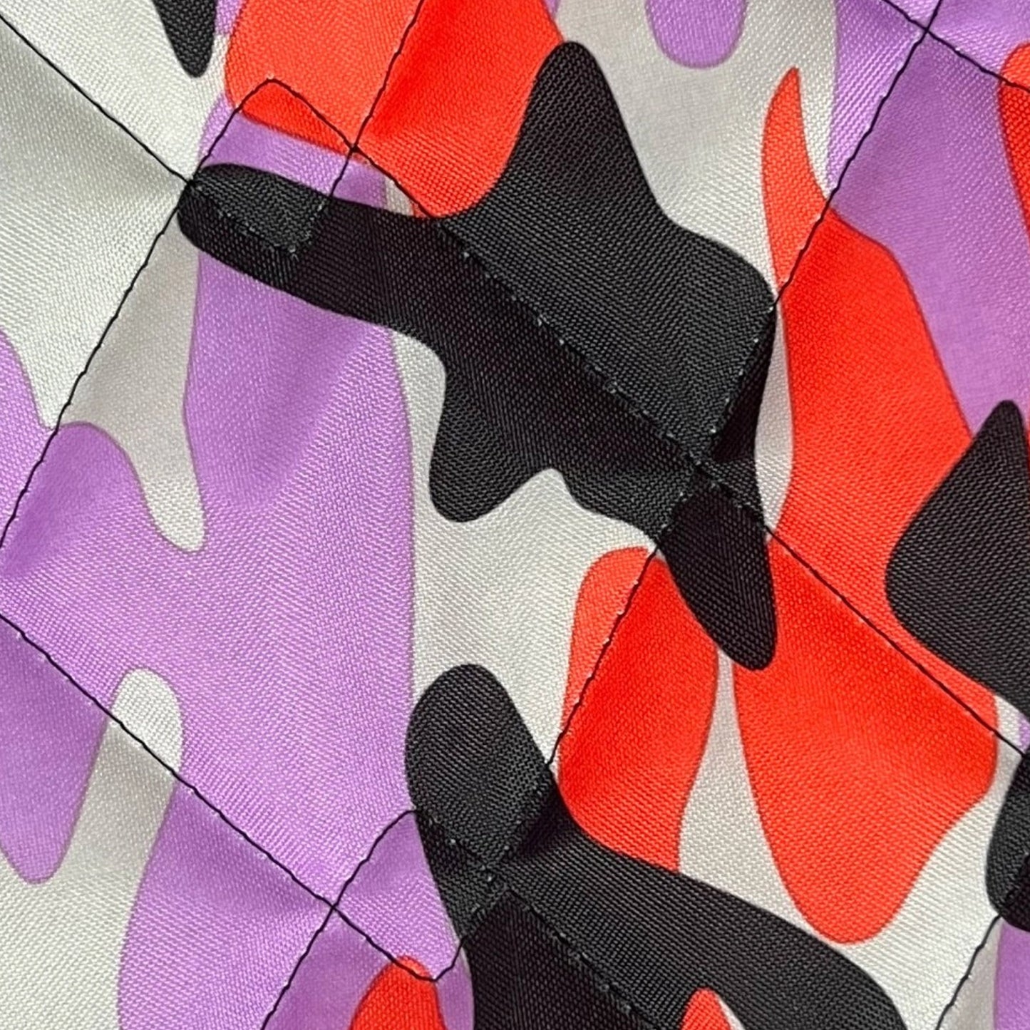 Waterproof Quilted Fabric 4oz PU, Camouflage Print