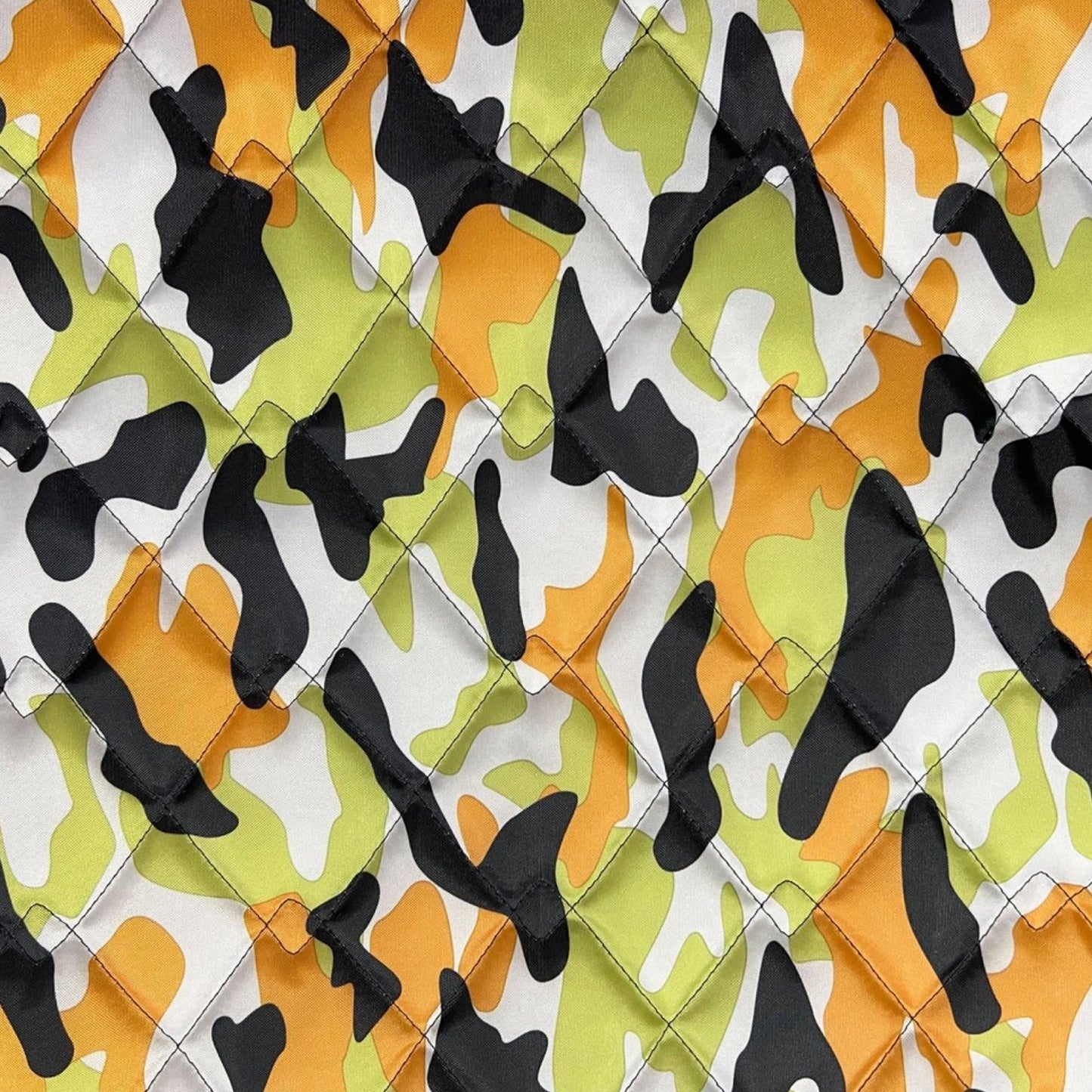 Waterproof Quilted Fabric 4oz PU, Camouflage Print
