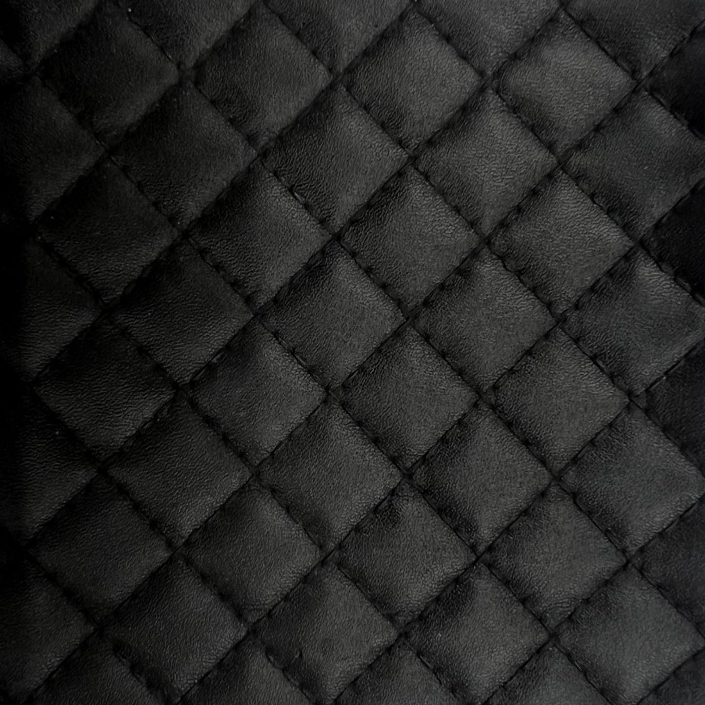Diamond Stitched Quilted Leatherette Fabric