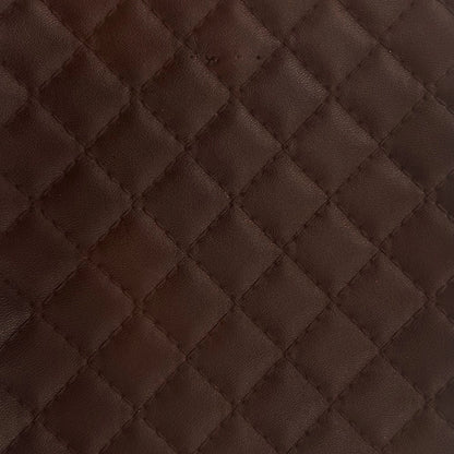 Diamond Stitched Quilted Leatherette Fabric