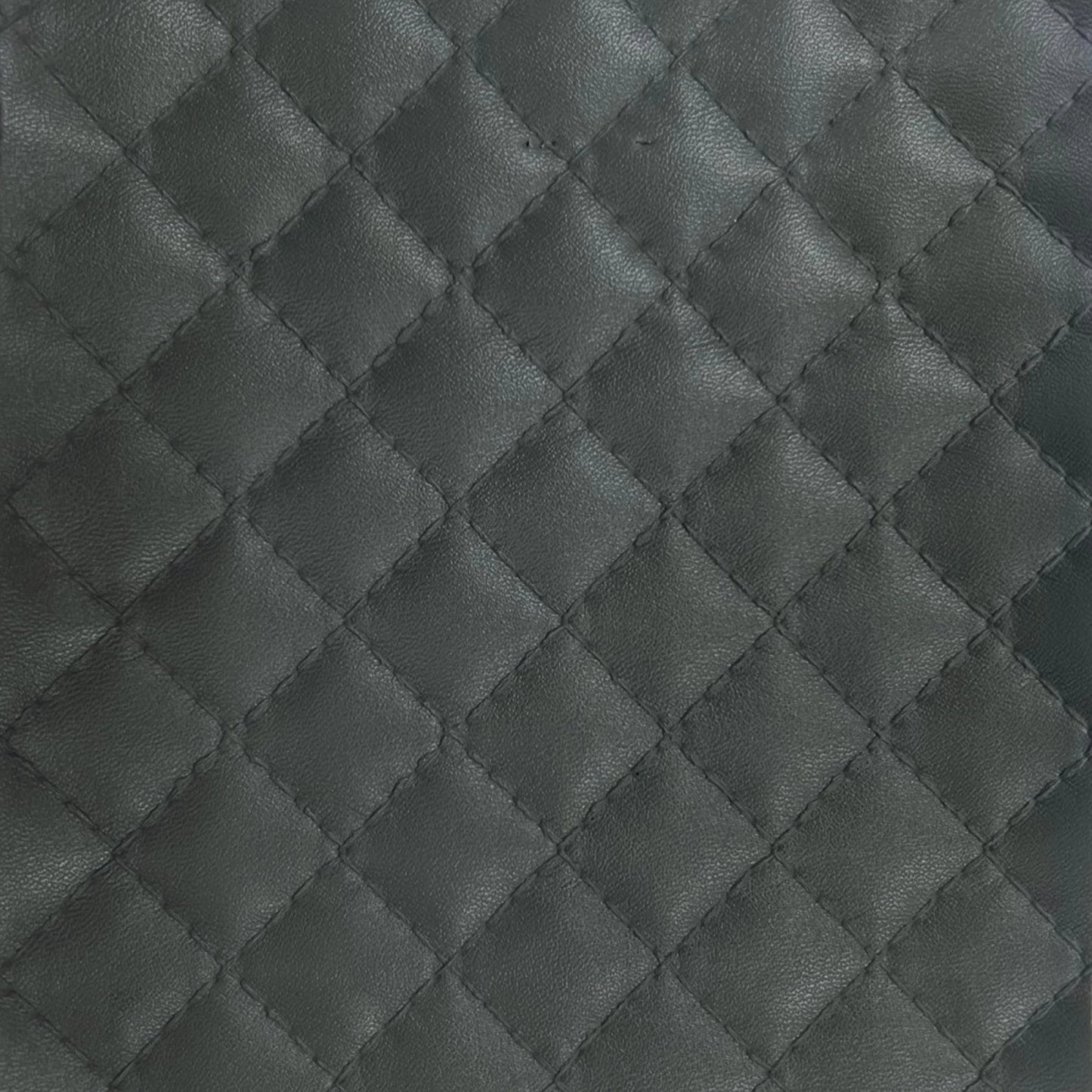 Diamond Stitched Quilted Leatherette Fabric