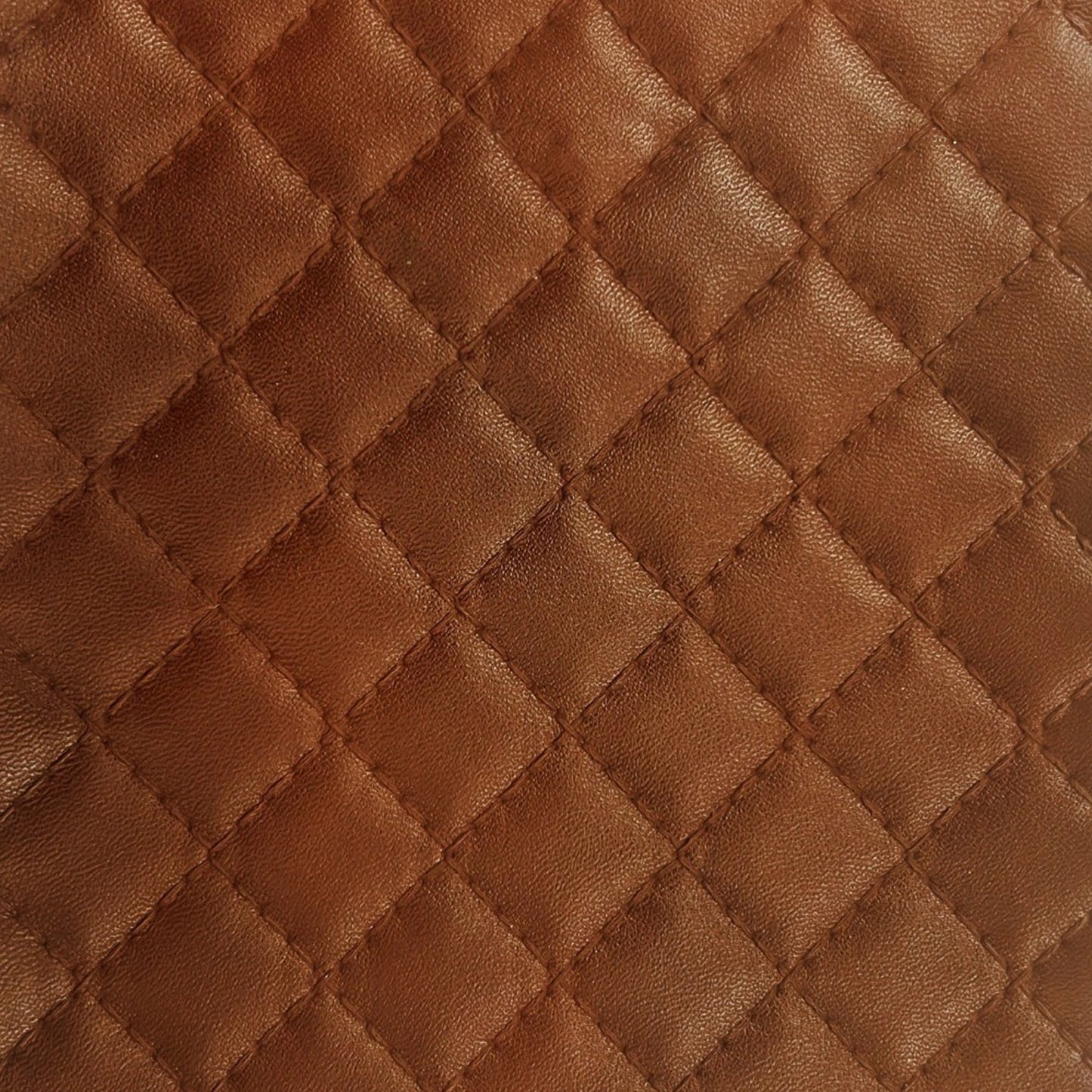Diamond Stitched Quilted Leatherette Fabric