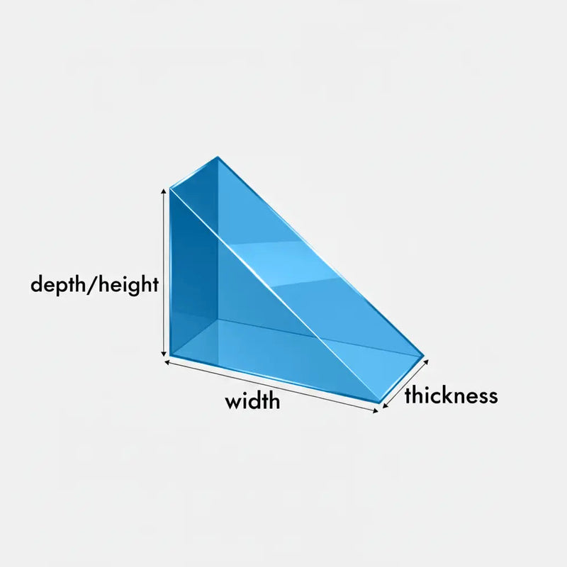 Custom Wedge Triangle Foam Inserts